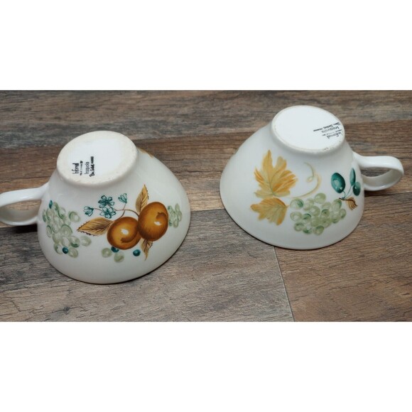 Iroquois Informal Old Orchard Tea/Coffee Cup Ben Seibel Vintage MCM Set Of 2 - Picture 6 of 6